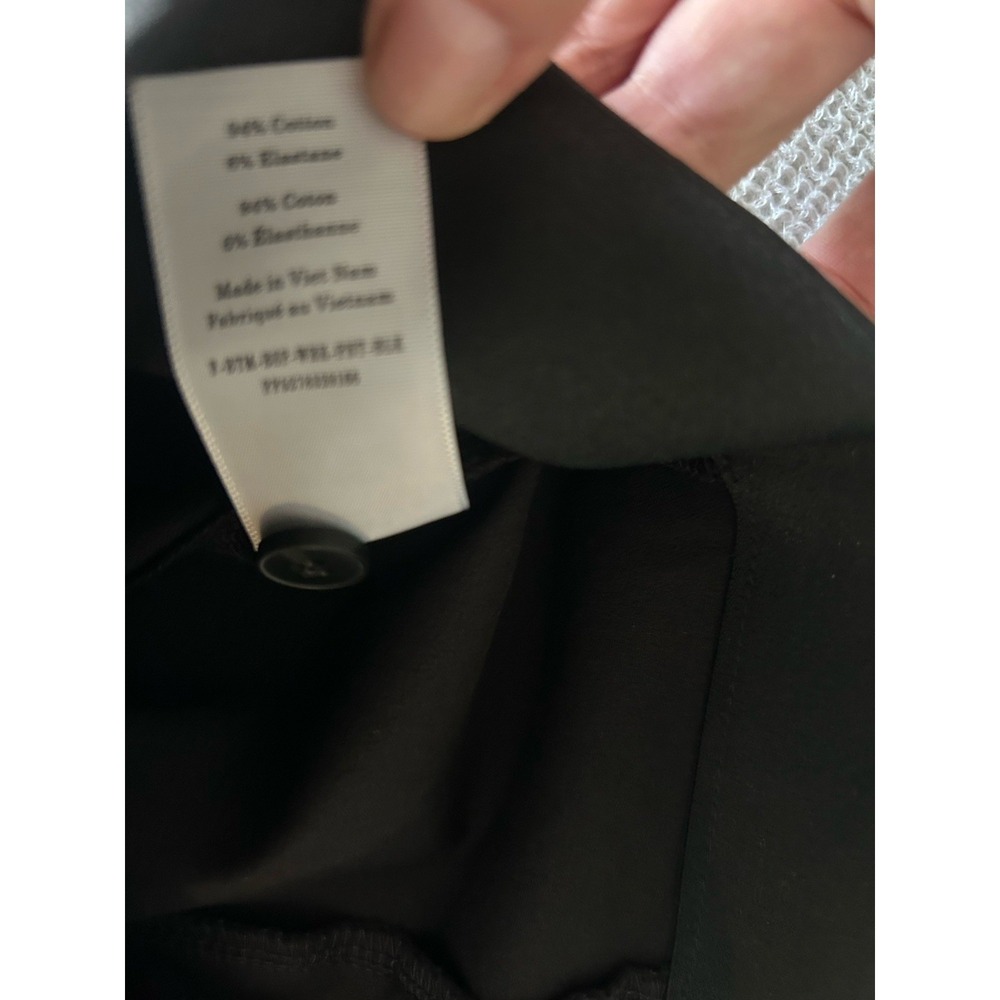 Everlane NWT Womens Black The Bi Stretch Work Pants Side Zip Size 00 - Picture 8 of 8
